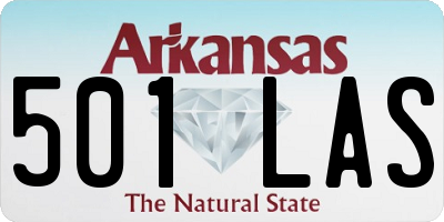 AR license plate 501LAS