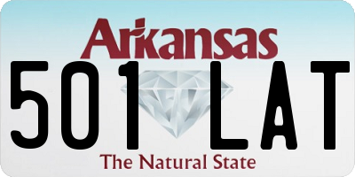 AR license plate 501LAT