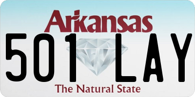 AR license plate 501LAY