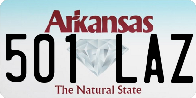 AR license plate 501LAZ