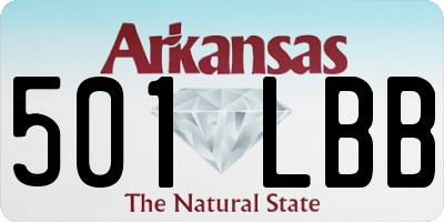 AR license plate 501LBB