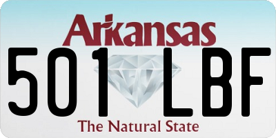 AR license plate 501LBF