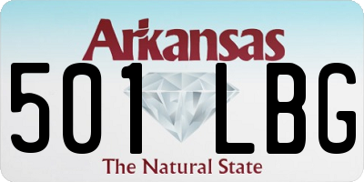 AR license plate 501LBG