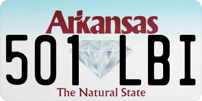 AR license plate 501LBI