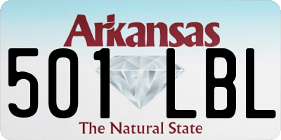 AR license plate 501LBL