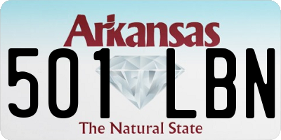 AR license plate 501LBN