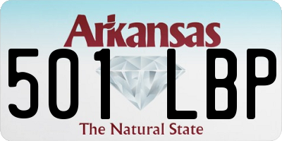 AR license plate 501LBP