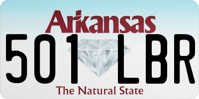 AR license plate 501LBR