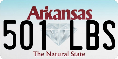 AR license plate 501LBS