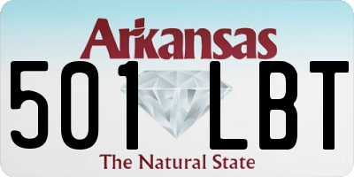 AR license plate 501LBT