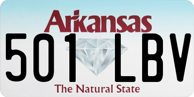 AR license plate 501LBV