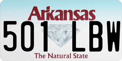 AR license plate 501LBW