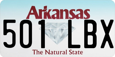 AR license plate 501LBX