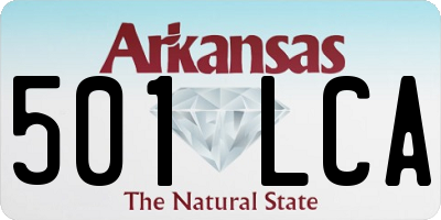 AR license plate 501LCA