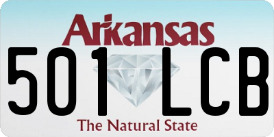 AR license plate 501LCB
