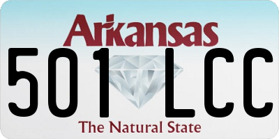 AR license plate 501LCC