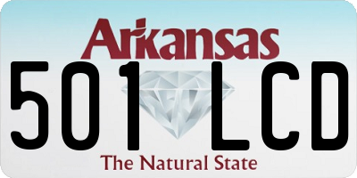 AR license plate 501LCD