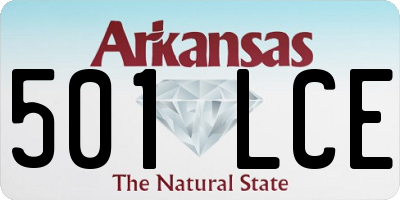 AR license plate 501LCE
