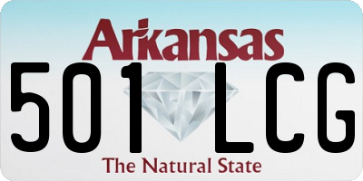 AR license plate 501LCG