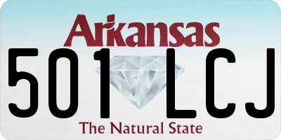 AR license plate 501LCJ