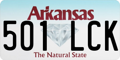 AR license plate 501LCK