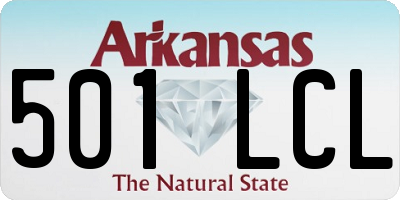 AR license plate 501LCL