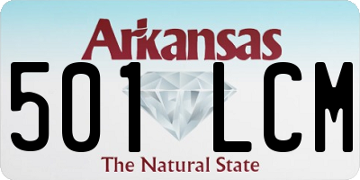 AR license plate 501LCM