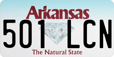 AR license plate 501LCN