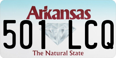 AR license plate 501LCQ