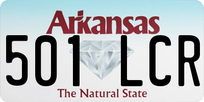 AR license plate 501LCR