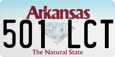 AR license plate 501LCT