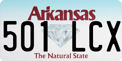 AR license plate 501LCX