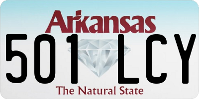 AR license plate 501LCY