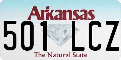 AR license plate 501LCZ