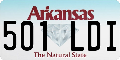 AR license plate 501LDI