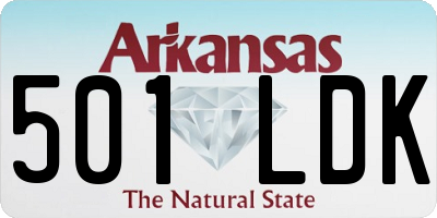 AR license plate 501LDK