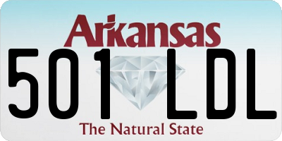 AR license plate 501LDL