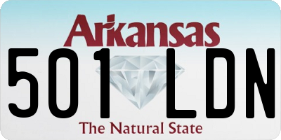 AR license plate 501LDN