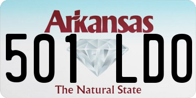 AR license plate 501LDO