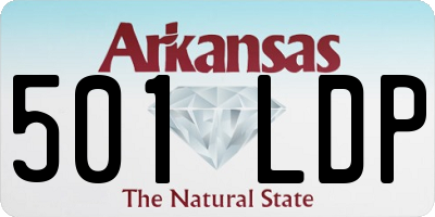 AR license plate 501LDP