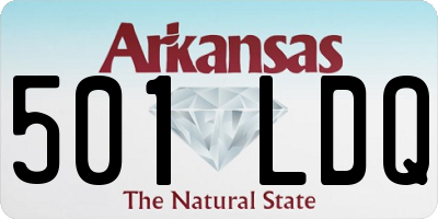 AR license plate 501LDQ