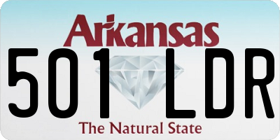 AR license plate 501LDR