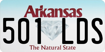 AR license plate 501LDS