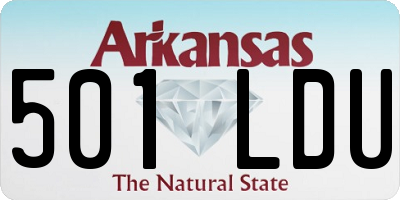 AR license plate 501LDU