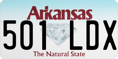 AR license plate 501LDX