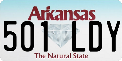 AR license plate 501LDY
