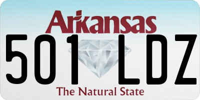 AR license plate 501LDZ