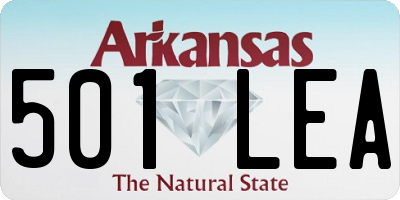 AR license plate 501LEA