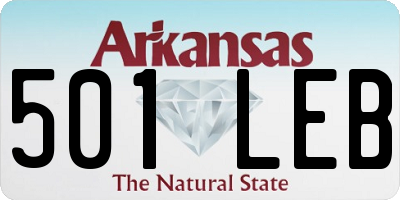 AR license plate 501LEB
