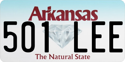 AR license plate 501LEE